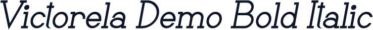 Victorela Demo Bold Italic