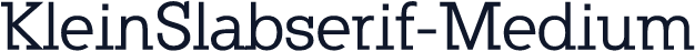 KleinSlabserif-Medium