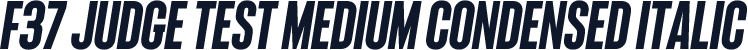 F37 Judge Test Medium Condensed Italic