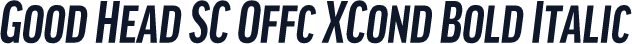 Good Head SC Offc XCond Bold Italic