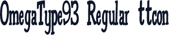 OmegaType93 Regular ttcon