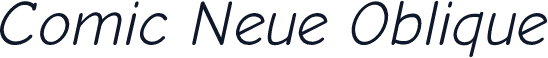 Comic Neue Oblique