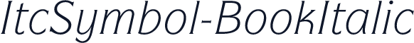 ItcSymbol-BookItalic