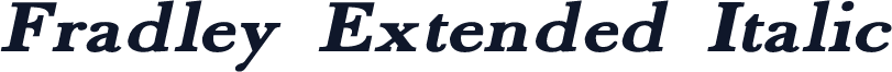 Fradley Extended Italic