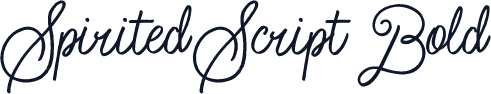 Spirited Script Bold