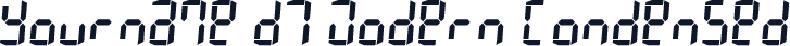 Yourname D7 Modern Condensed