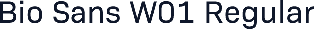 Bio Sans W01 Regular