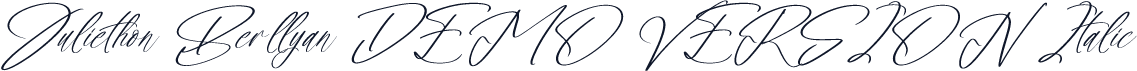 Juliethon Berllyan DEMO VERSION Italic