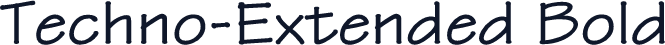 Techno-Extended Bold