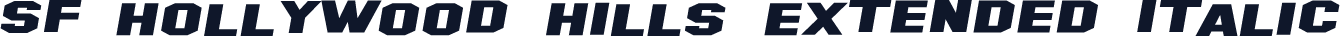 SF Hollywood Hills Extended Italic