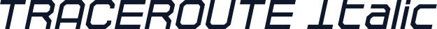TRACEROUTE Italic