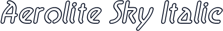 Aerolite Sky Italic