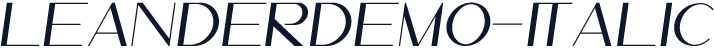 LeanderDemo-Italic