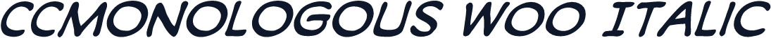 CCMonologous W00 Italic
