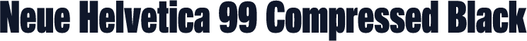 Neue Helvetica 99 Compressed Black