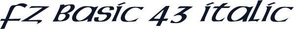 FZ BASIC 43 ITALIC