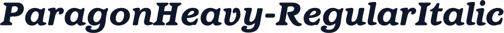 ParagonHeavy-RegularItalic