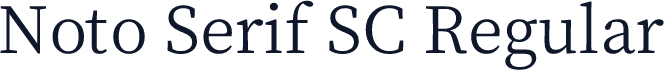 Noto Serif SC Regular