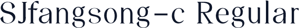 SJfangsong-c Regular