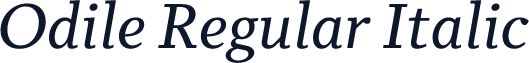 Odile Regular Italic