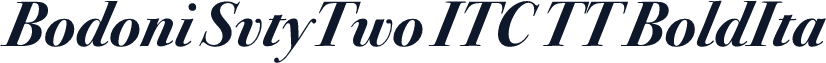 Bodoni SvtyTwo ITC TT BoldIta