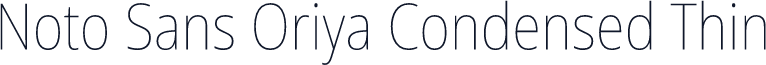 Noto Sans Oriya Condensed Thin