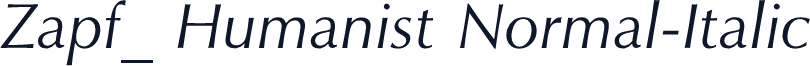 Zapf_ Humanist Normal-Italic