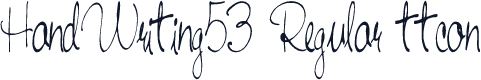 HandWriting53 Regular ttcon