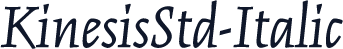 KinesisStd-Italic