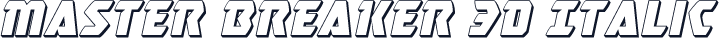 Master Breaker 3D Italic