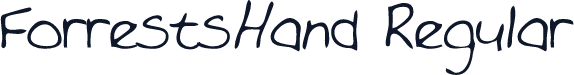 ForrestsHand Regular