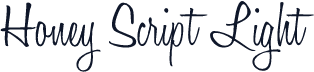 Honey Script Light