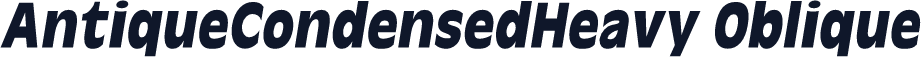 AntiqueCondensedHeavy Oblique