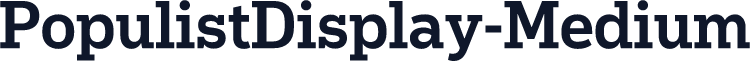 PopulistDisplay-Medium