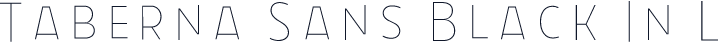 Taberna Sans Black In L