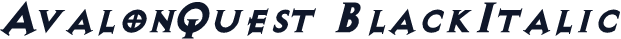AvalonQuest BlackItalic