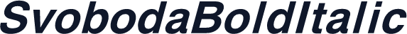 SvobodaBoldItalic