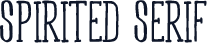Spirited Serif
