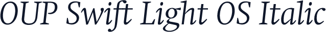 OUP Swift Light OS Italic