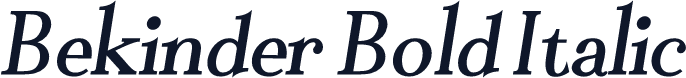 Bekinder Bold Italic