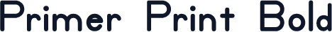 Primer Print Bold