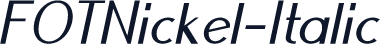 FOTNickel-Italic