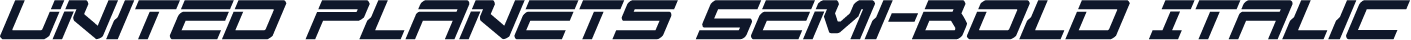 United Planets Semi-Bold Italic