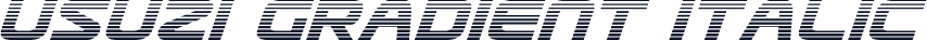 Usuzi Gradient Italic