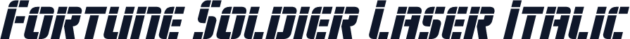 Fortune Soldier Laser Italic