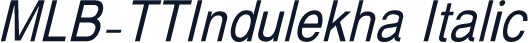 MLB-TTIndulekha Italic