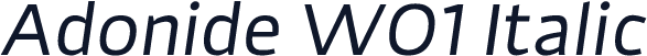 Adonide W01 Italic