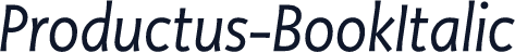 Productus-BookItalic