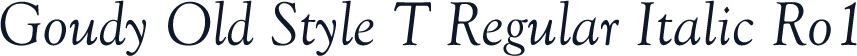 Goudy Old Style T Regular Italic Ro1