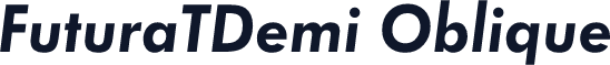 FuturaTDemi Oblique